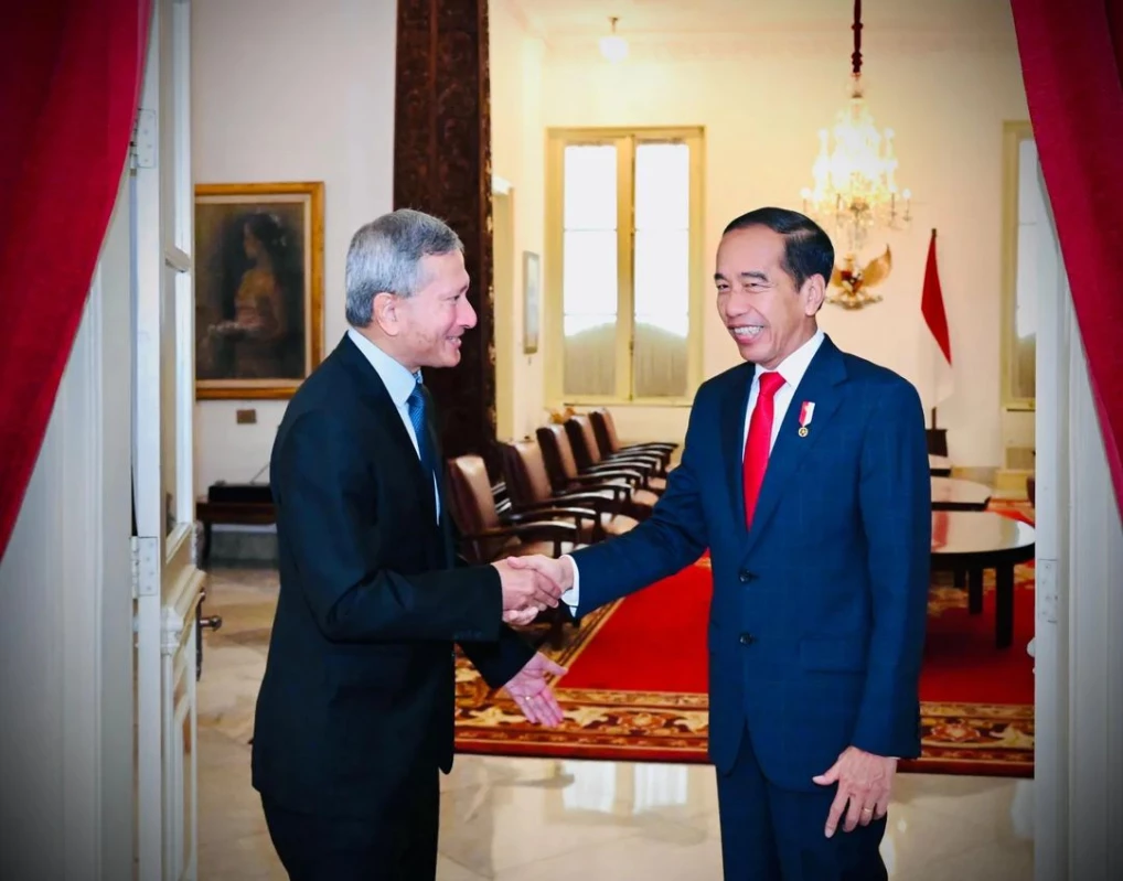 Presiden Jokowi Terima Kunjungan Kehormatan Menlu Singapura