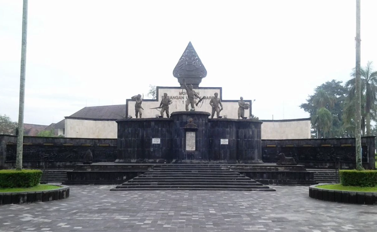 Apa yang diperingati pada tanggal 1 Maret 2024? Foto; monumen serangan umum 1 maret