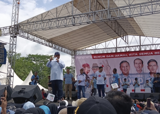 Prabowo Kampanye di Subang, Tegaskan Akan Lanjutkan Program Presiden Jokowi