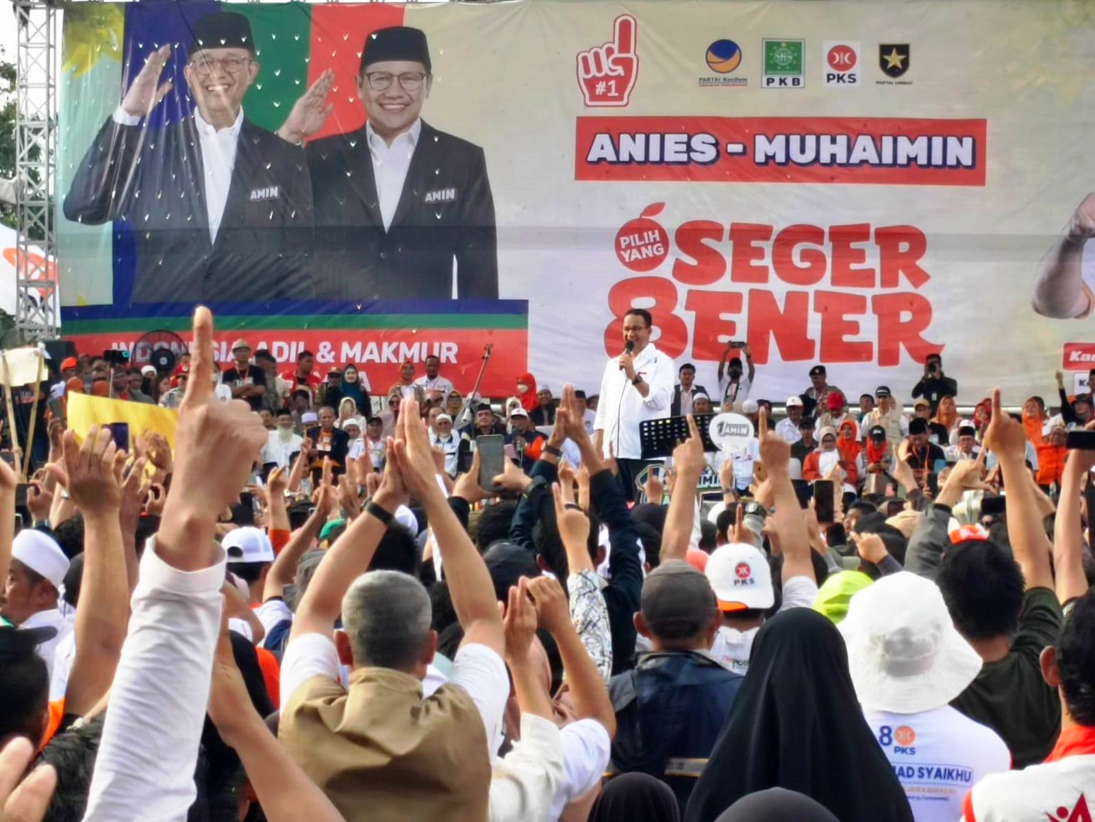 Kampanye Capres 2024, Prabowo ke Subang, Anies ke Purwakarta