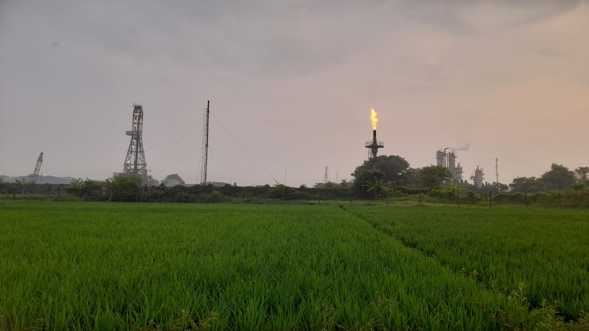 Sumur Pertamina yang berlokasi di Dusun Cikaret Desa Cidahu Kecamatan Pagaden Barat Kabupaten Subang.