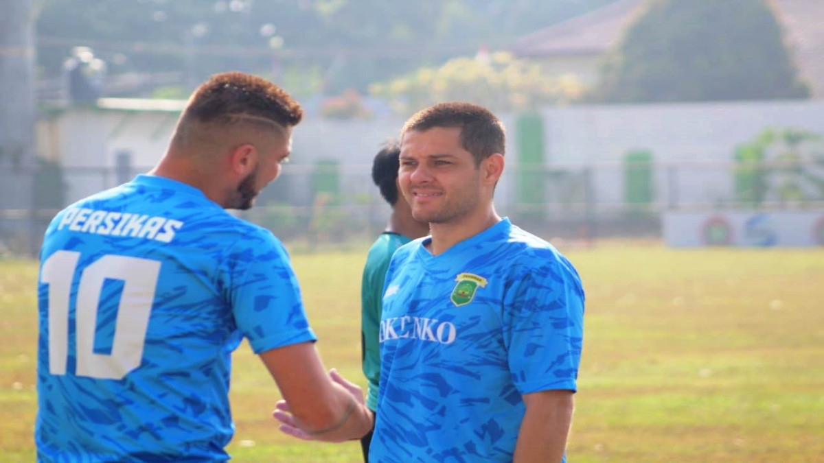 Reuni Mantan Pemain PSS Sleman di Persikas Subang, Yevhen Bokhashvili dan Guilherme Batata