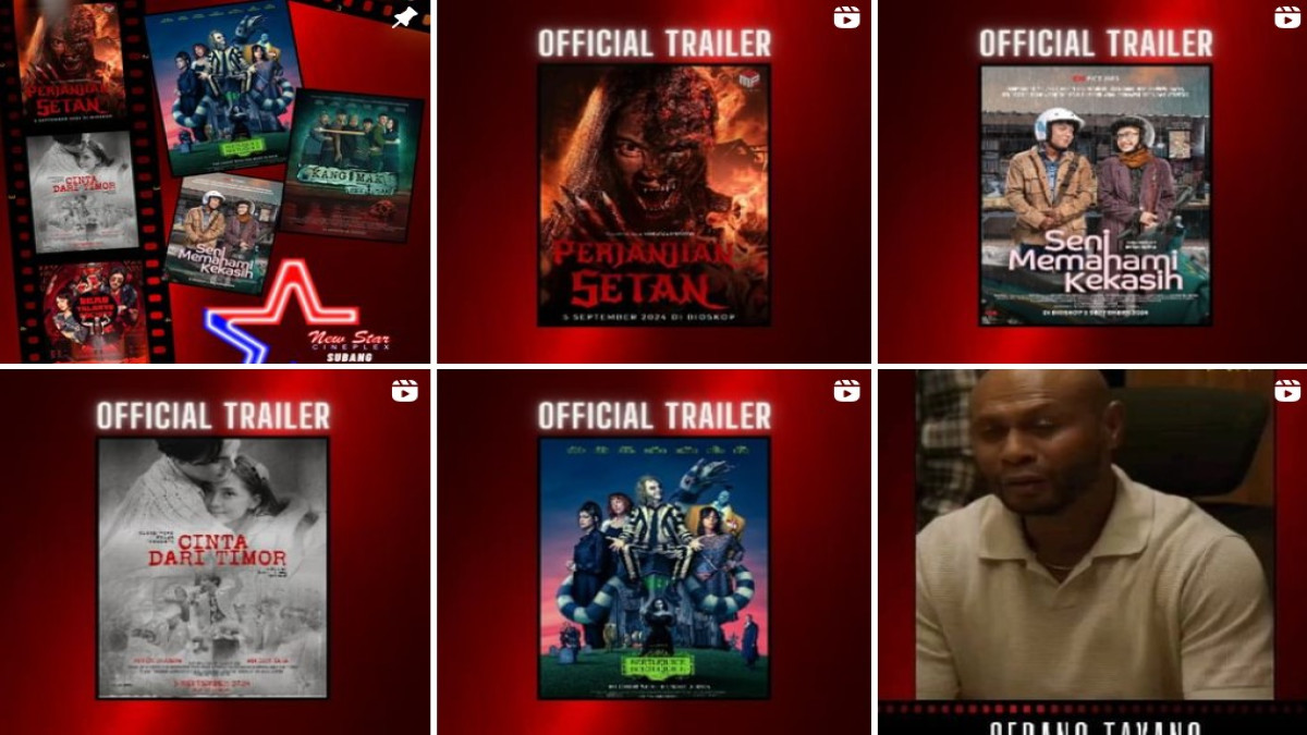 Intip Jadwal NSC Subang Jumat, 6 September 2024, Banyak Film Baru!