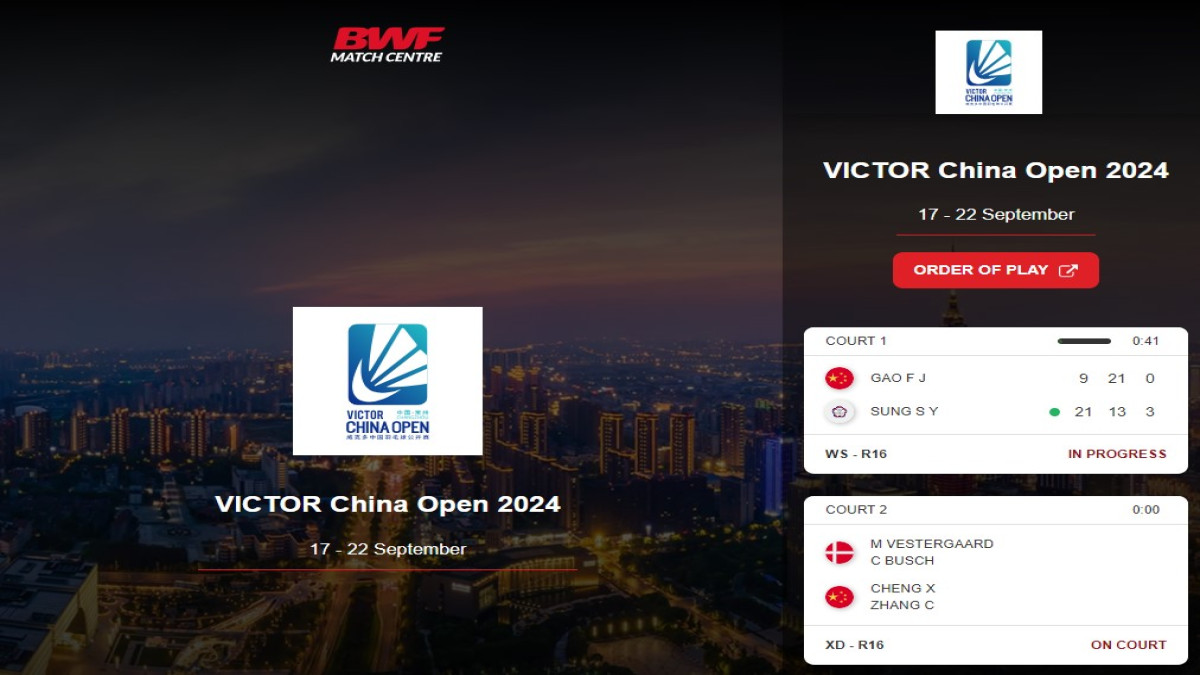 Berikut Link Streaming dan Live Score VICTOR China Open 2024
