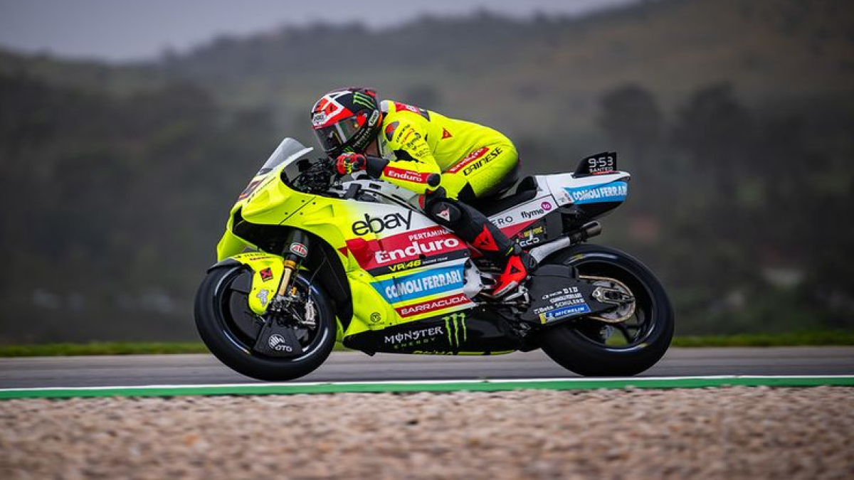 Pebalap Pertamina Enduro VR46 Racing Team, Fabio Di Giannantonio, saat berlaga pada MotoGP Portugal 2024 sumber (Dok. VR46)