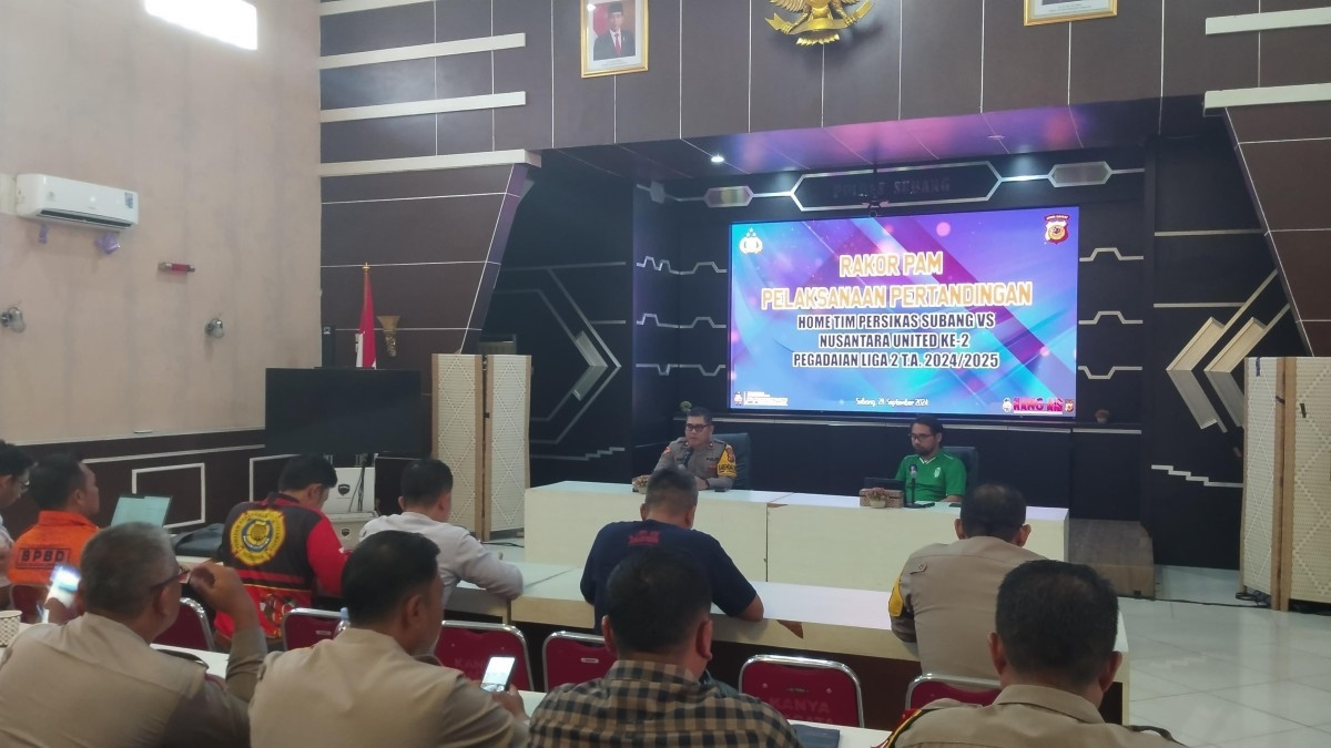 Pastikan Kesiapan Pengamanan Pertandingan Persikas vs Nusantara United