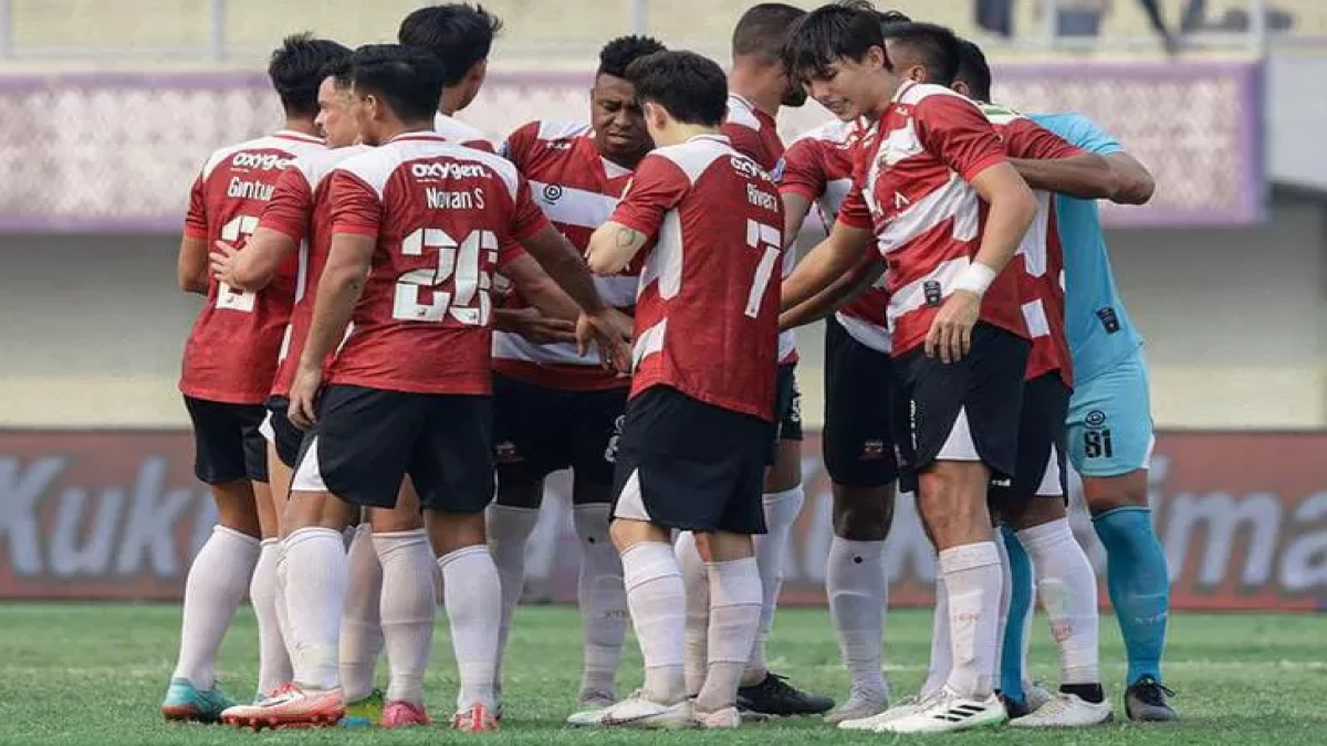 Skuad Madura United. Link live streaming PSM Makassar vs Madura United Sumber (instagram.com/maduraunited.fc)