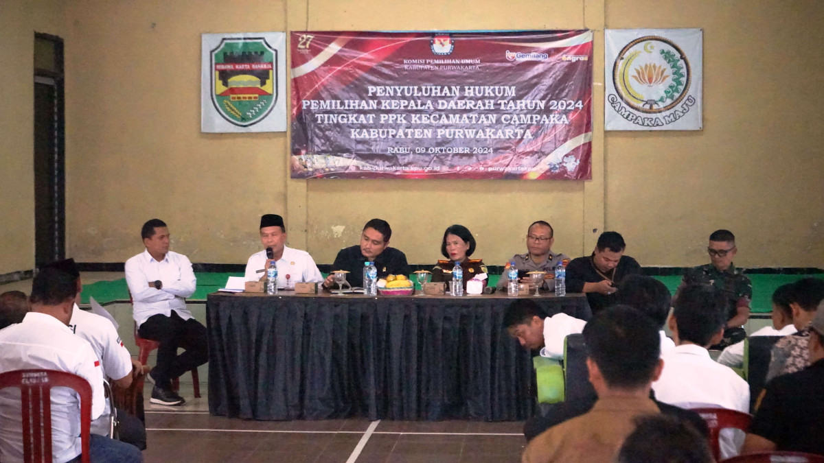 KPU Purwakarta Beri Penyuluhan Hukum Tingkat PPK Secara Maraton