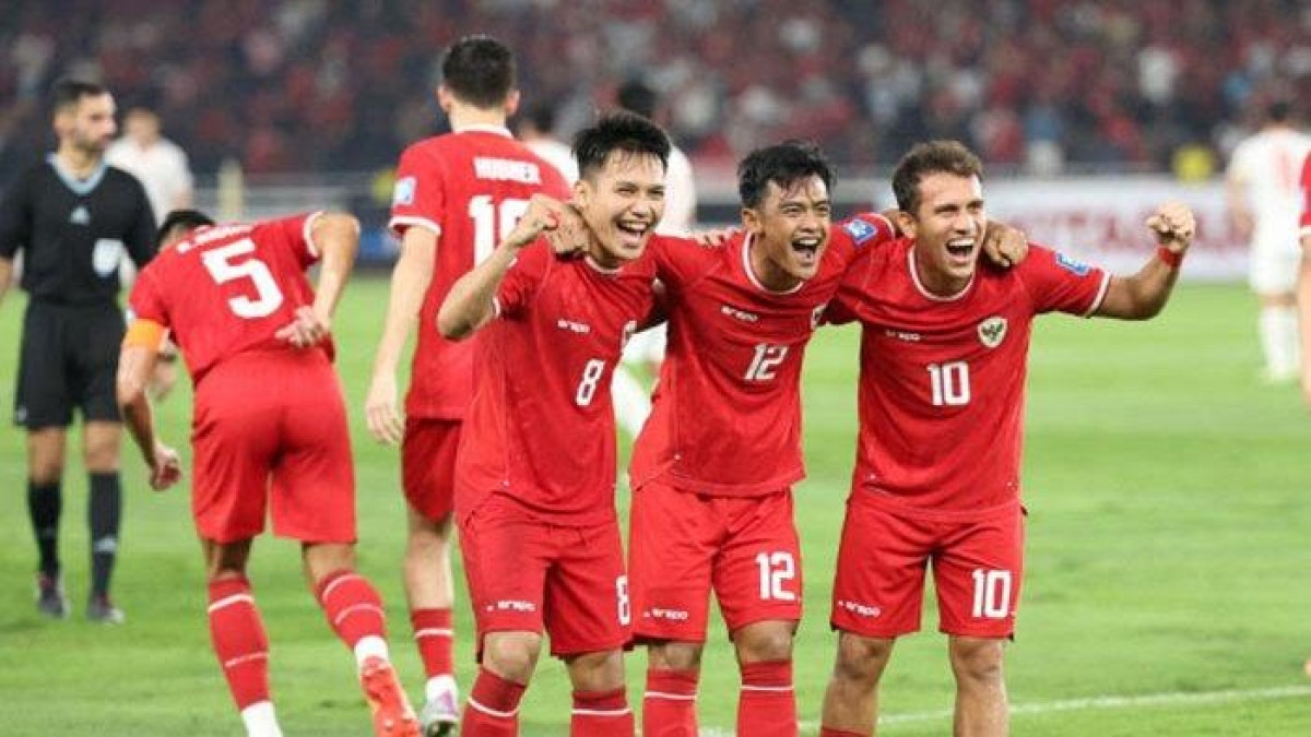 Selebrasi pemain Timnas Indonesia usai cetak gol ke gawang Vietnam di Kualifikasi Piala Dunia 2026 di Stadion Utama Gelora Bung Karno, Jakarta, Kamis 21 Maret 2024