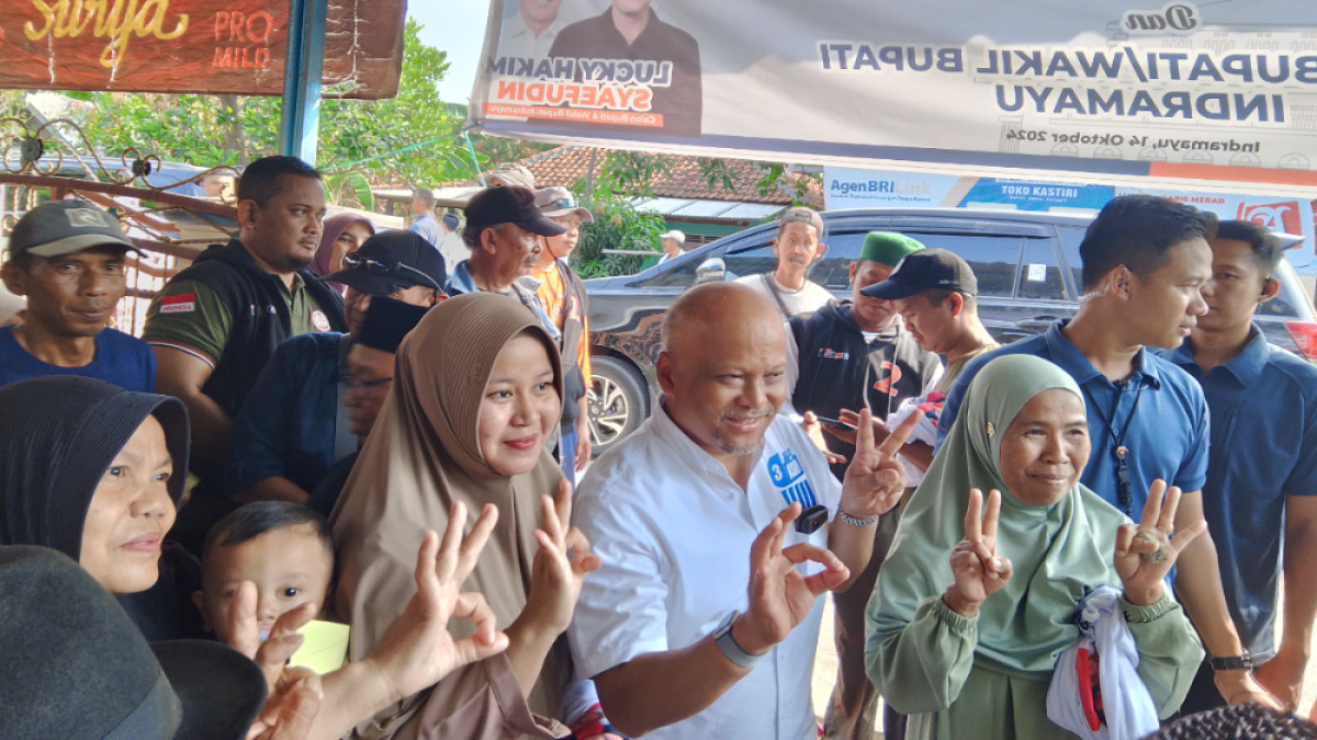 Ilham Habibie dan Lucky Hakim Kampanye di Cantigi, Komitmen Bangun Wilayah Industri di Indramayu