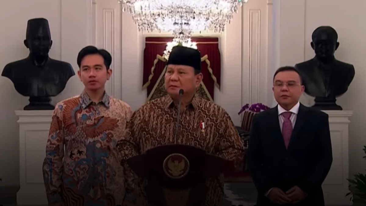 Daftar Lengkap Susunan Menteri Kabinet Merah Putih Prabowo-Gibran(Youtube_Kompas.com)