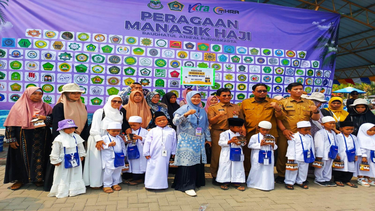 Ribuan Anak-Anak RA Ikuti Peragaan Manasik Haji Yang Digelar IGRA Purwakarta