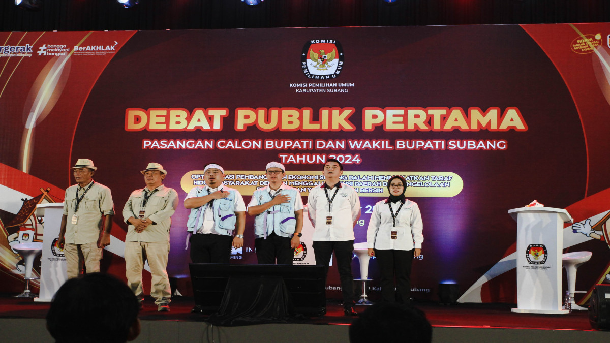 Warga Subang Antusias Nantikan Debat Cabup dan Cawabup Subang