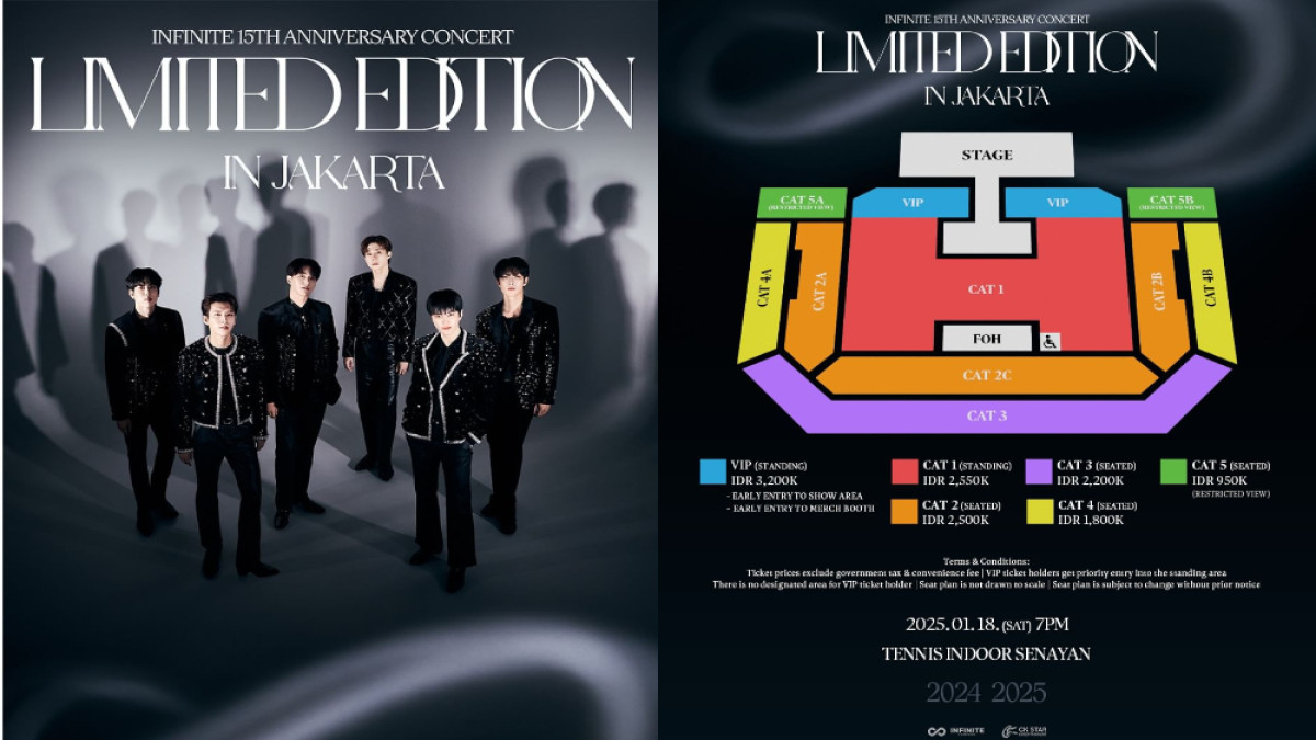 Harga Tiket Konser INFINITE 'Limited Edition' di Jakarta 2025, Mulai 950 Ribu!