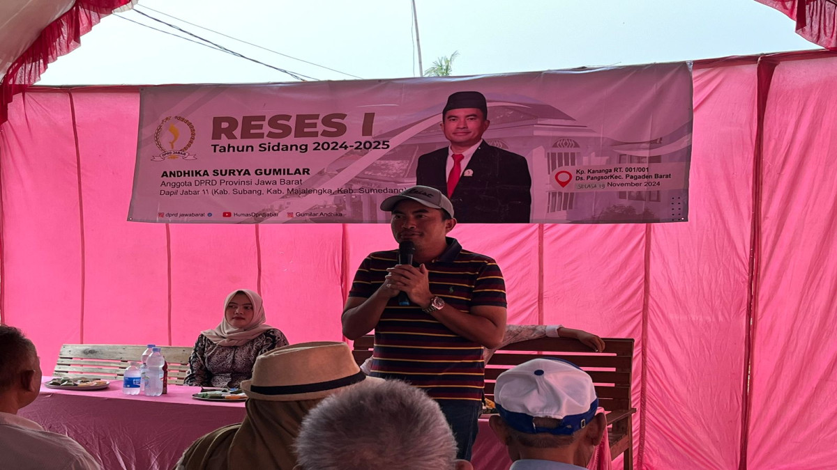 Anggota DPRD Jabar Andhika Serap Aspirasi Warga, Mulai dari Infastruktur Hingga Ketersediaan Pupuk