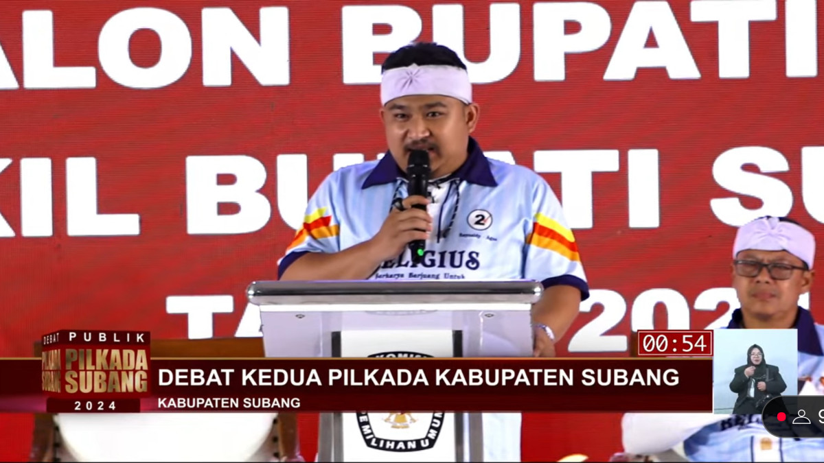 Debat Publik, Calon Bupati Subang Reynaldi Putra Andita Sampaikan Komitmen Lingkungan di Era Industri