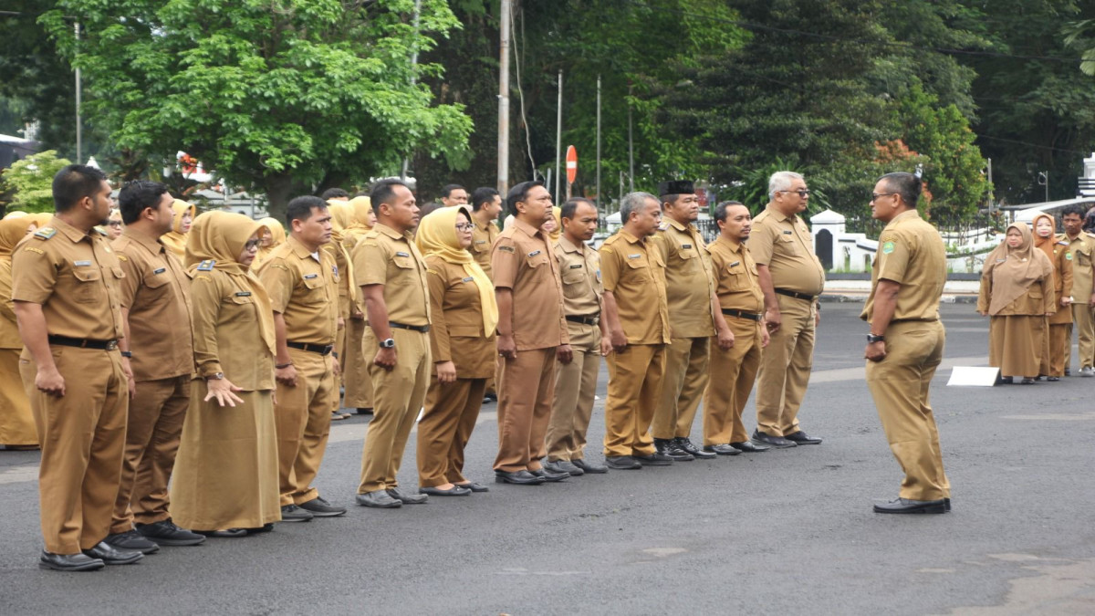 Sekda Subang Apresiasi ASN di Apel Pagi Ini, Pilkada Serentak 2024 Berjalan Lancar