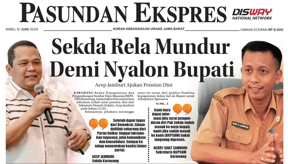 Sekda Karawang Acep Jamhuri Rela Pensiun Dini Demi Nyalon Bupati Karawang