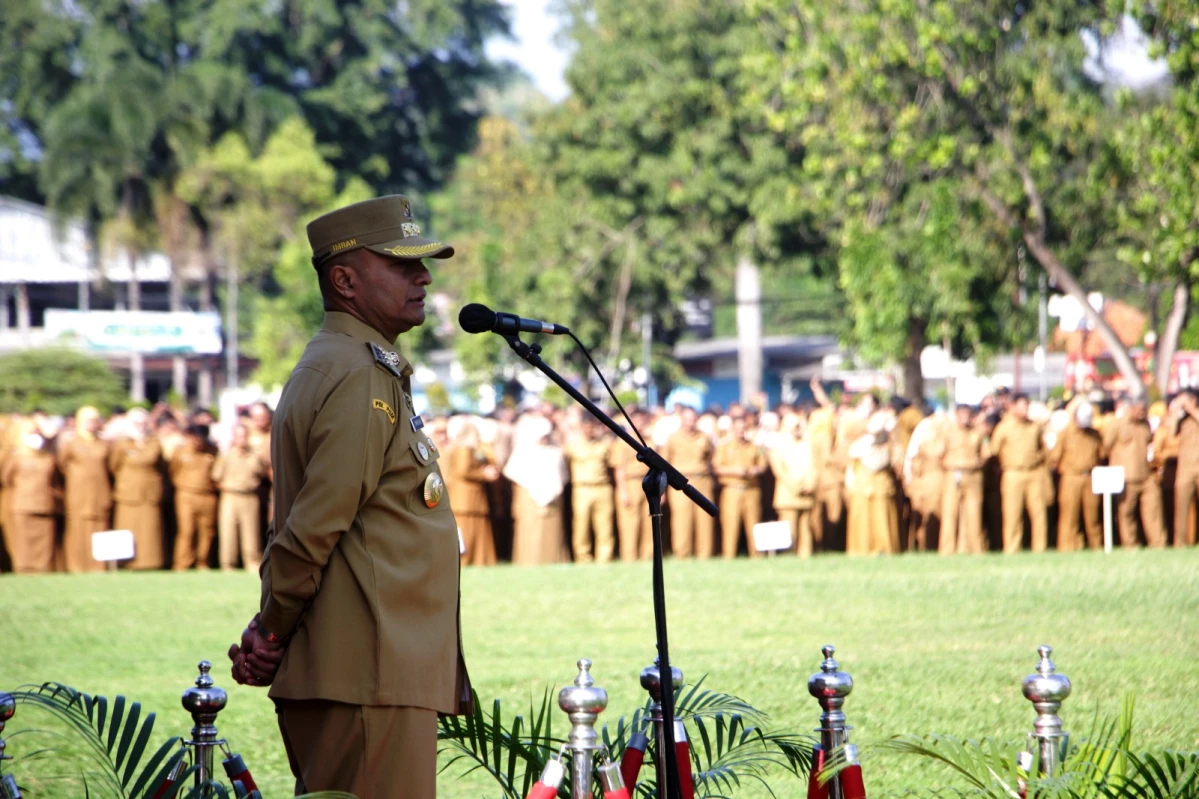 Pj Bupati Subang Imran Buktikan Kekompakan ASN, Kumpulkan di Alun-alun