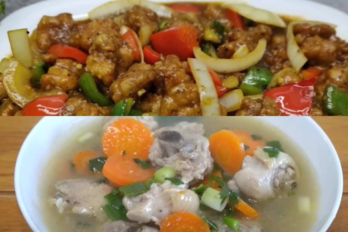 Yuk Bikin Resep Menu Buka Puasa Simple, Ayam Lada Hitam dan Sayur Sop Ayam