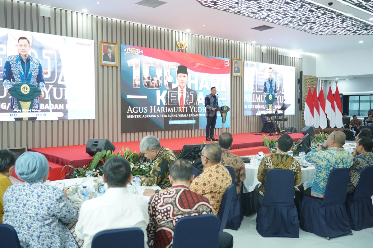 Menteri AHY Lakukan Pertemuan dengan Ratusan Jurnalis, Sampaikan Capaian 100 Hari Kerja