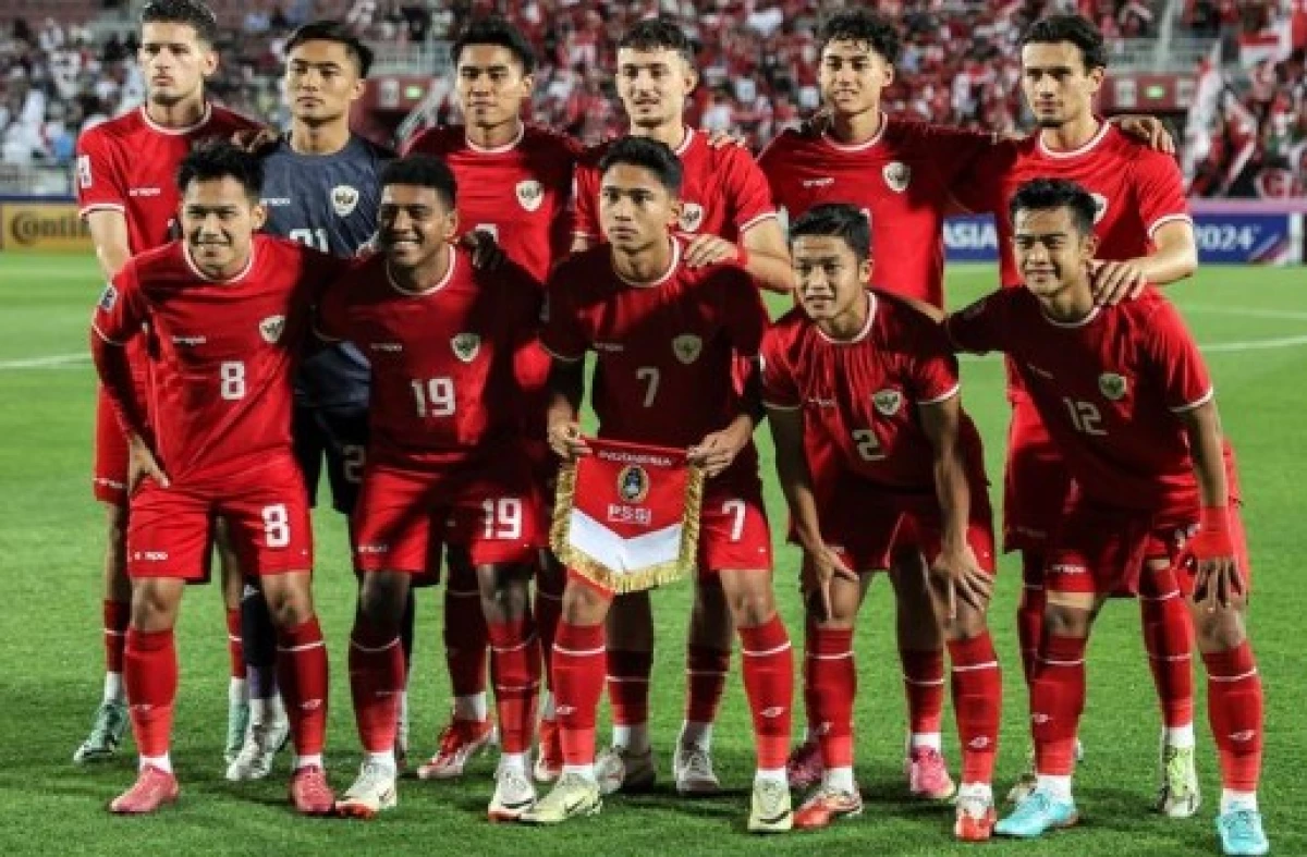 Coach Justin Ungkap Peluang Indonesia di Pertandingan Play-off Olimpiade Paris 2024. (Sumber Foto: Karim Jaafar/AFP/Bola Sport)