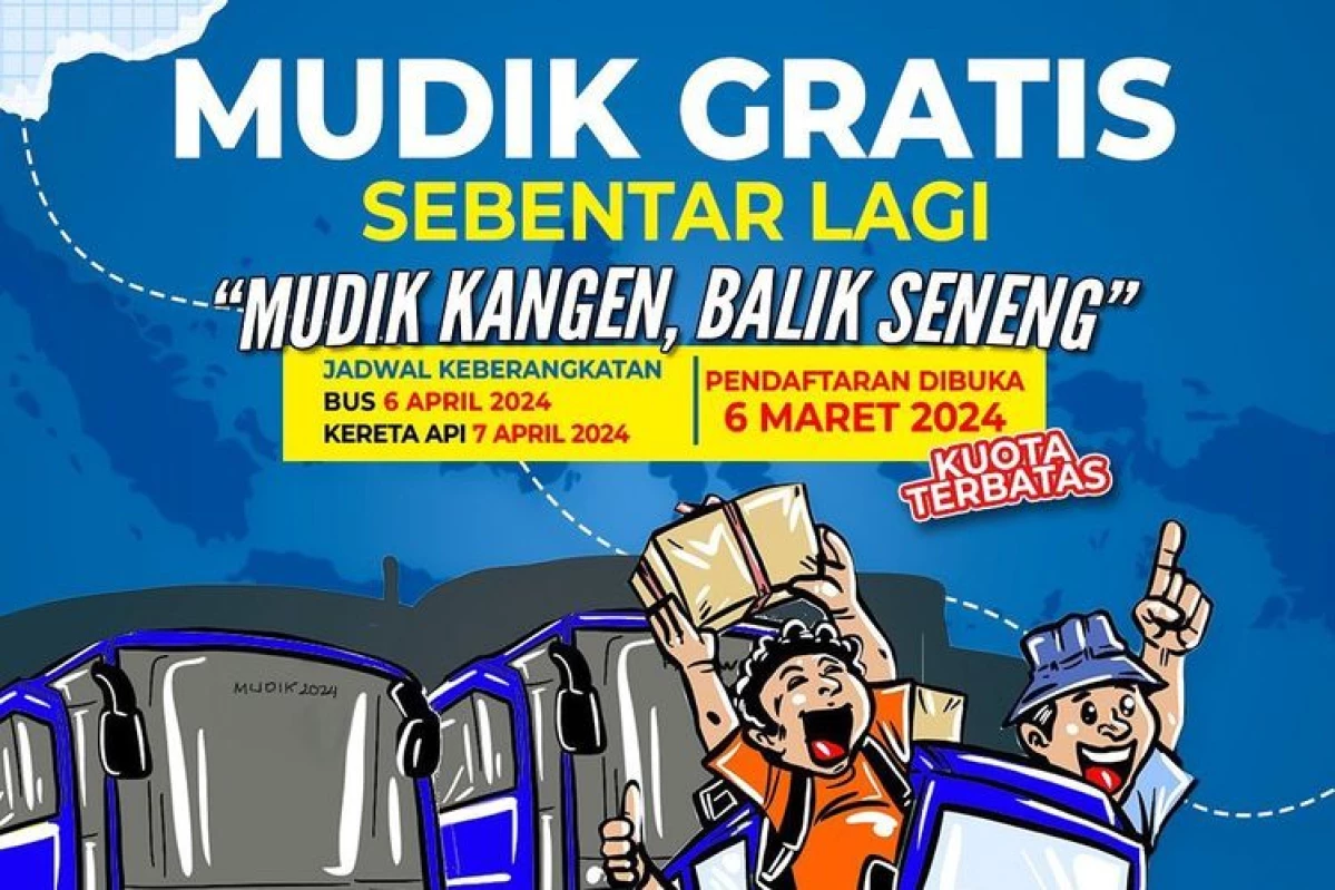 Daftar Program Mudik Gratis 2024 Cek Infonya Disini! (Sumber Foto Regional-Kompas.com)