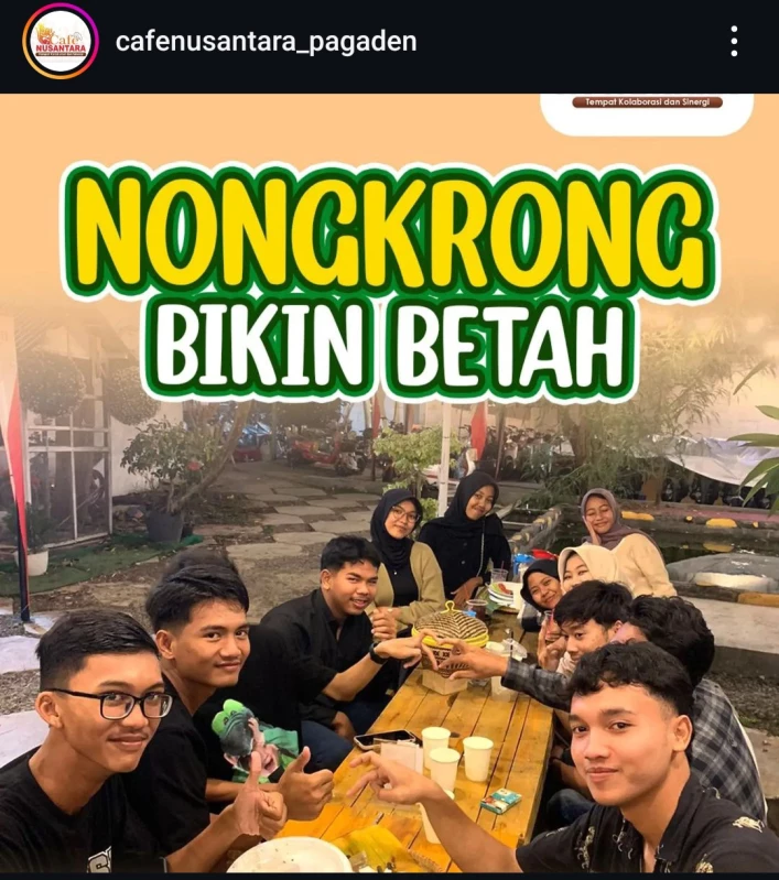 Cerita Cafe Nusantara Tempat Nongkrong Asyik di Pagaden (Sumber Foto Instagram cafenusantara_pagaden)