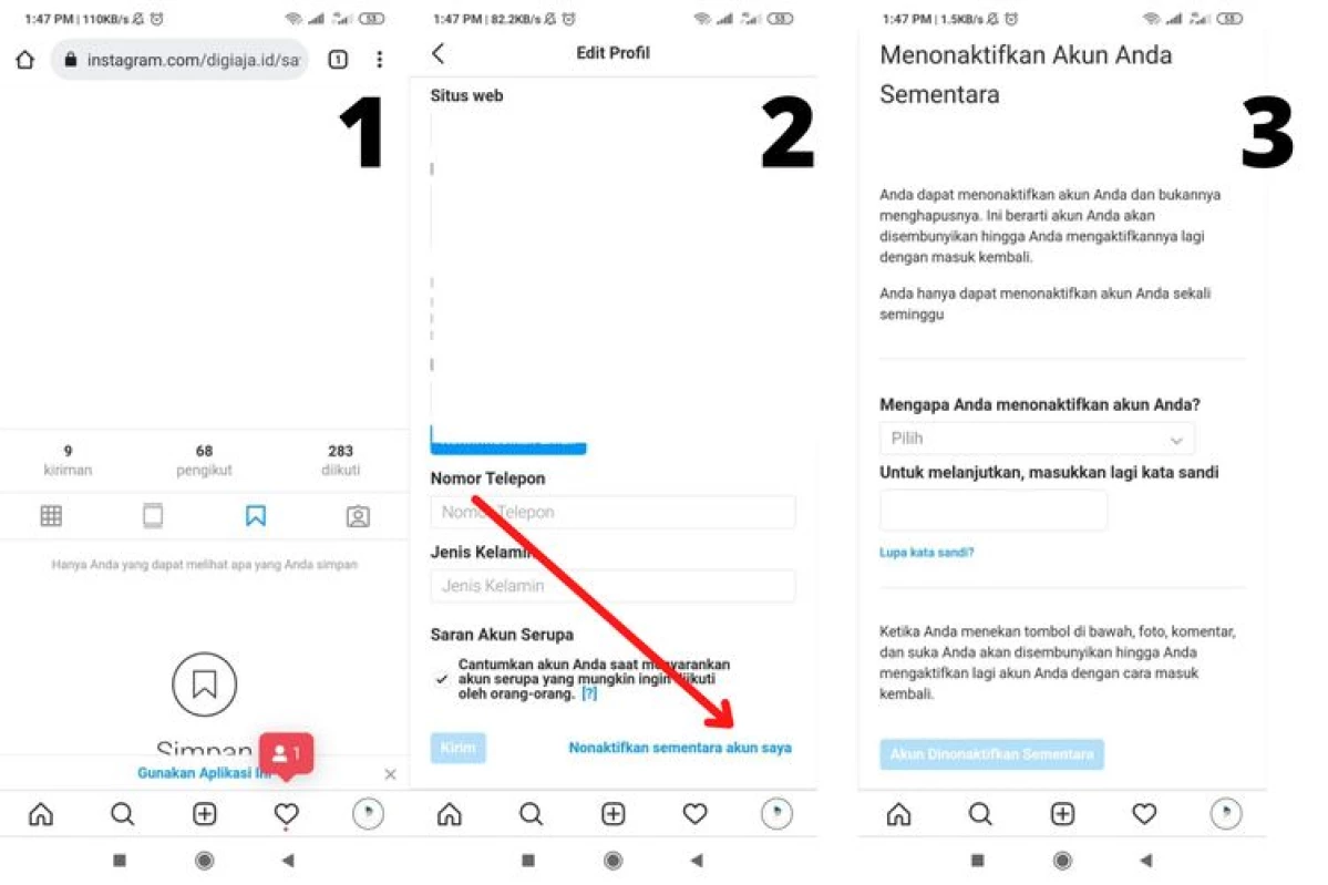 Cara Menonaktifkan IG di Leptop dan Hp, Cek Caranya Disini!