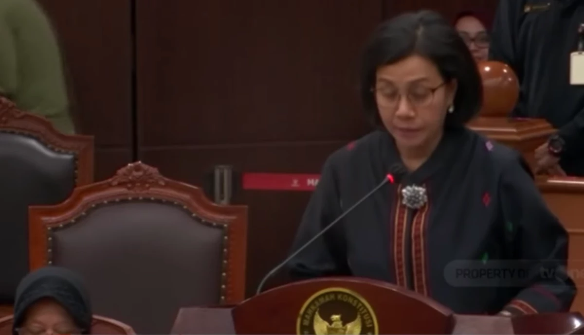 Sri Mulyani di MK: Proses Penyusunan APBN 2024 Tidak Dipengaruhi oleh Calon Presiden