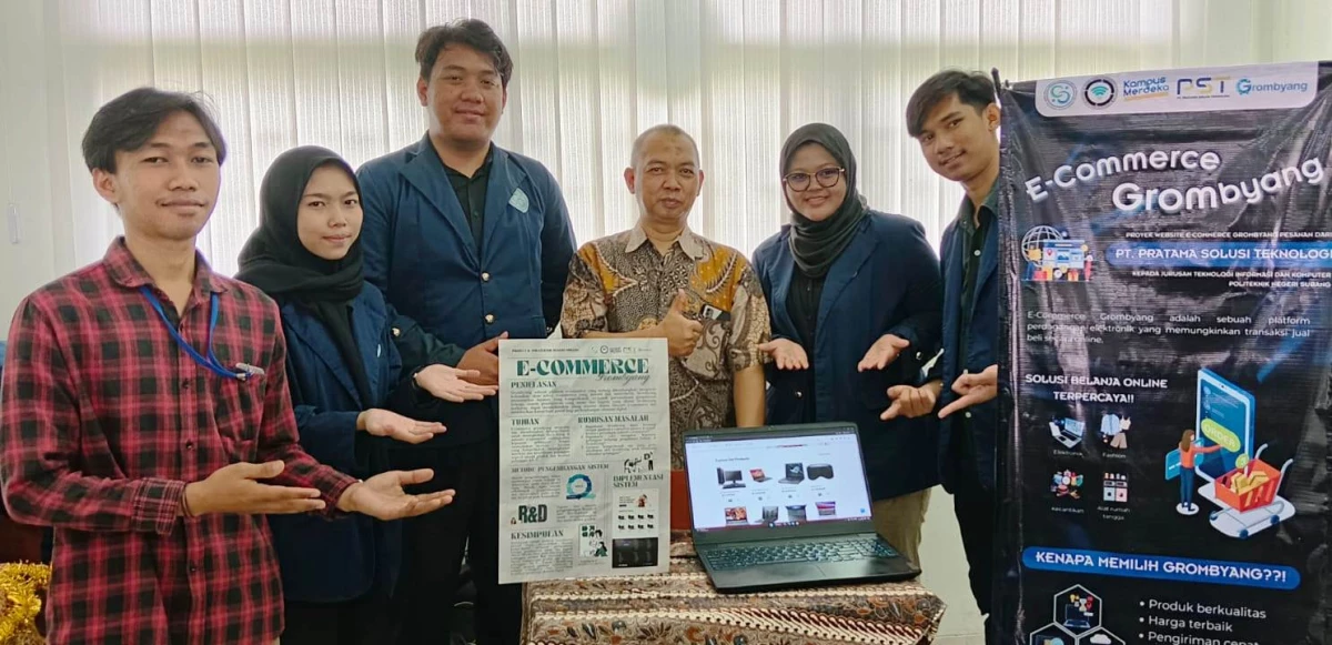 Mahasiswa POLSUB Kembangkan Project E-Commerce Grombyang