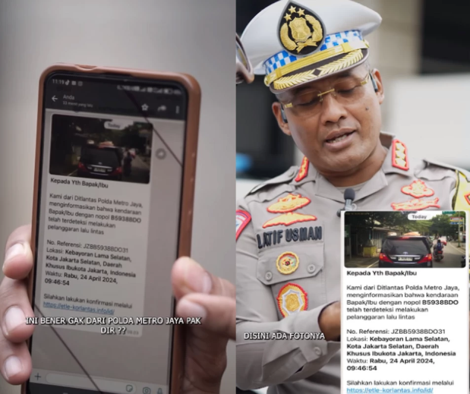 Mulai Sekarang Surat Tilang Dikirim via WhatsApp, No Tipu-tipu!