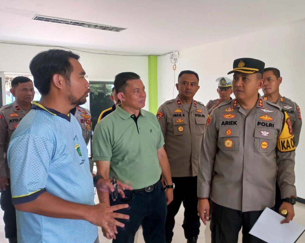 Tinjau Kesiapan Panpel Liga 3 Nasional di Persikas, Kapolres Pastikan Keamanan sampai Rekayasa Lalu Lintas