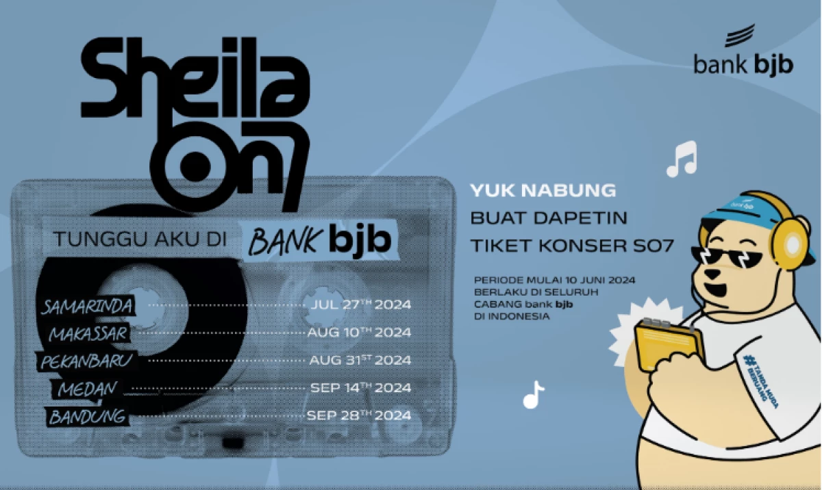 Nabung di Bank bjb Bisa Dapat Tiket Konser Sheila On 7, Simak Caranya