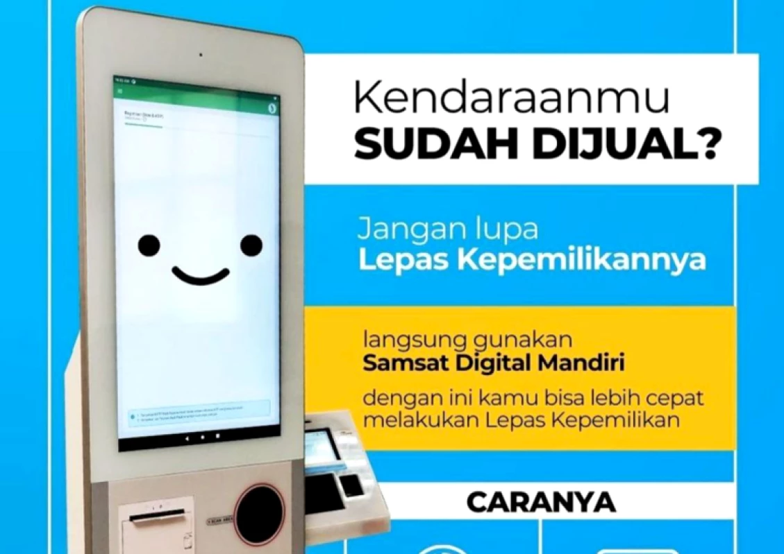 Berikut langkah-langkah Lepas Kepemilikan di Samsat Digital Mandiri