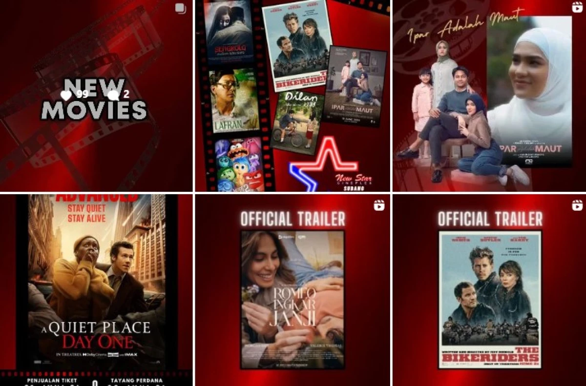 Update Jadwal Tayang Film di Bioskop NSC Subang Selasa, 25 Juni 2024