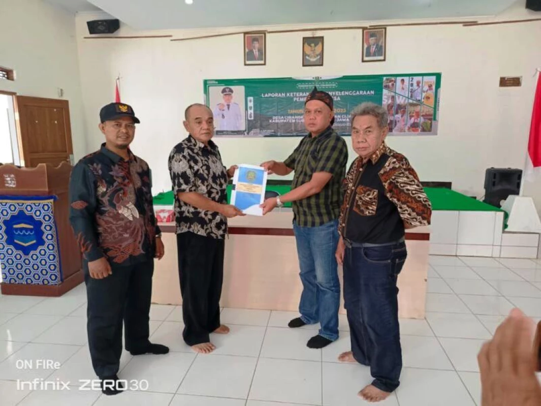 Pemdes Cirangkong Pertnggungjawabkan Kinerja Tahun 2023