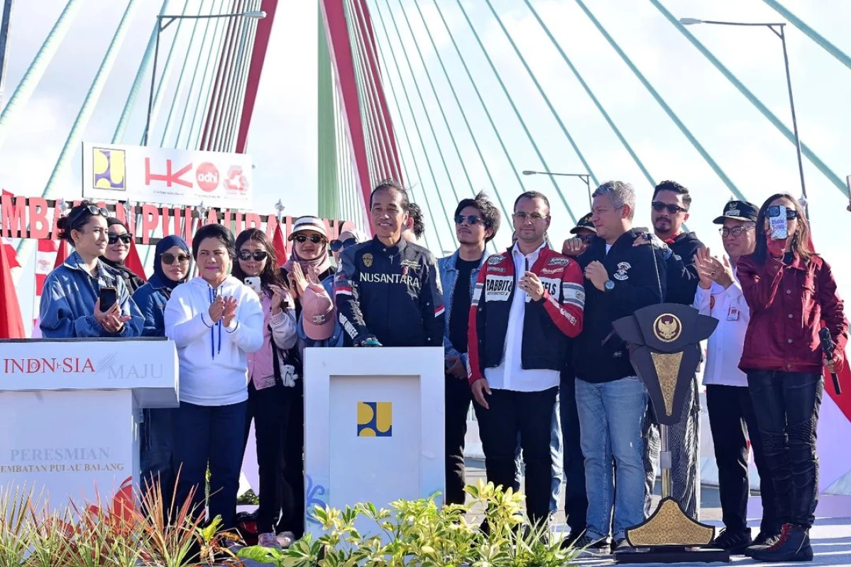 Resmikan Jembatan Pulau Balang, Presiden Jokowi: Dukung Konektivitas di Kaltim