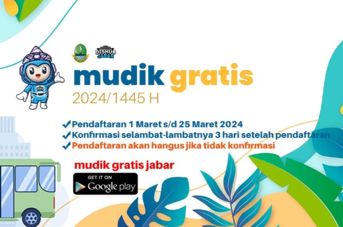 Mudik Gratis Dishub Jabar untuk Lebaran 2024. (Sumber Gambar: Dishub Jabar)