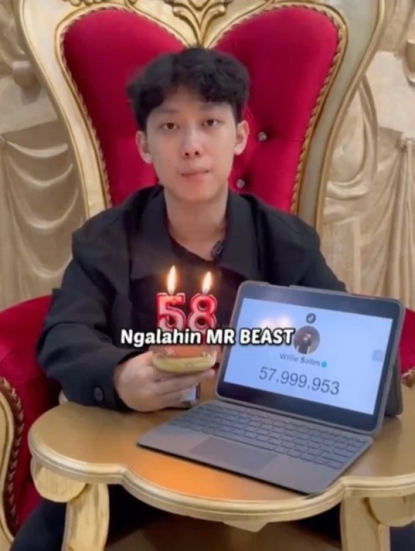 Willy Salim Dihujat Netizen, Yakin Bisa Ngalahin Mr Beast?