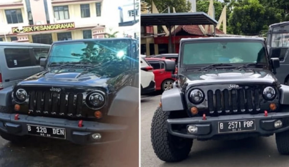 Jeep Wrangler Rubicon 3,6 untuk Lelang Mobil Kemenkeu. (Sumber Foto: VIVA/Zendy Pradana)