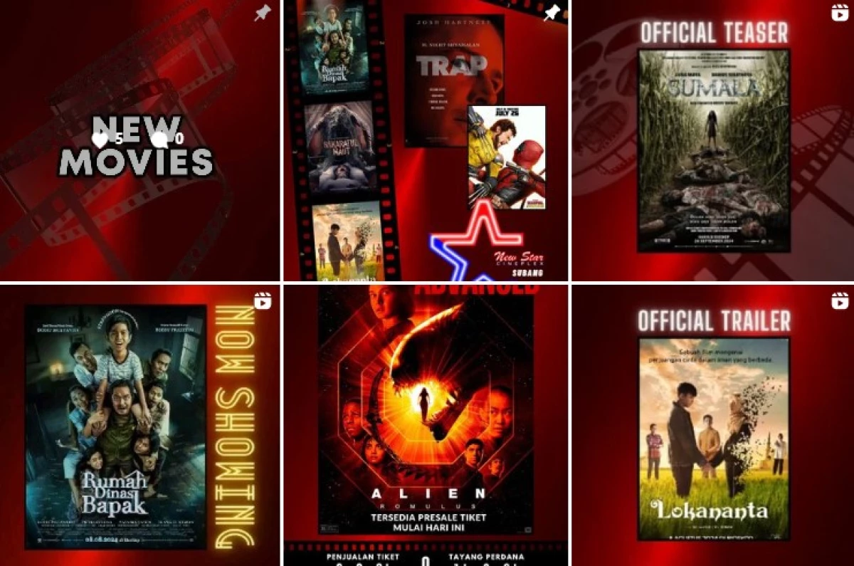 Jadwal Lengkap Bioskop NSC Subang Senin, 12 Agustus 2024