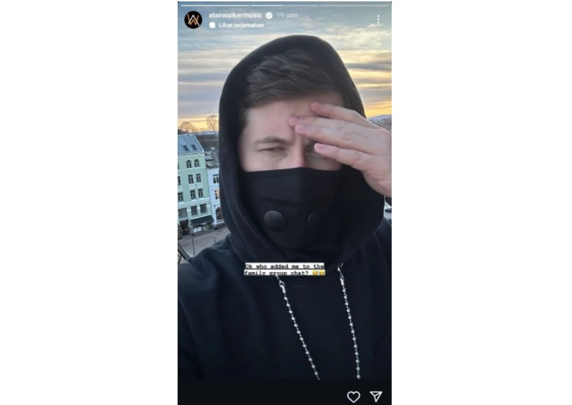 Unggahan Alan Walker Punya Nomor WhatsApp Indonesia. (Sumber Gambar: Screenshot via Insta Story @alanwalkermusic/Beautynesia)