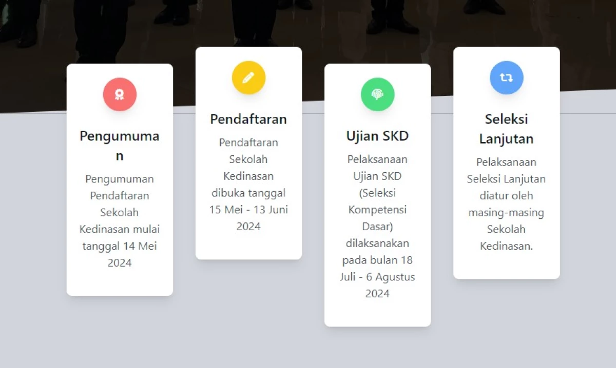 Jadwal Pendaftaran Sekolah Kedinasan Tahun 2024. (Sumber Gambar: Screenshot via laman: dikdin.bkn.go.id_)