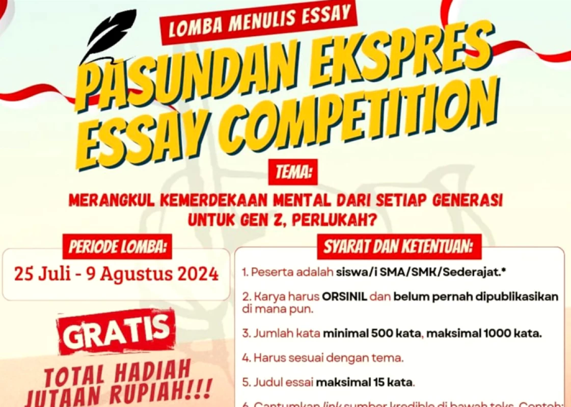 Syarat dan Ketentuan Mengikuti Lomba Menulis Esai "Pasundan Ekspres Essay Competition 2024"