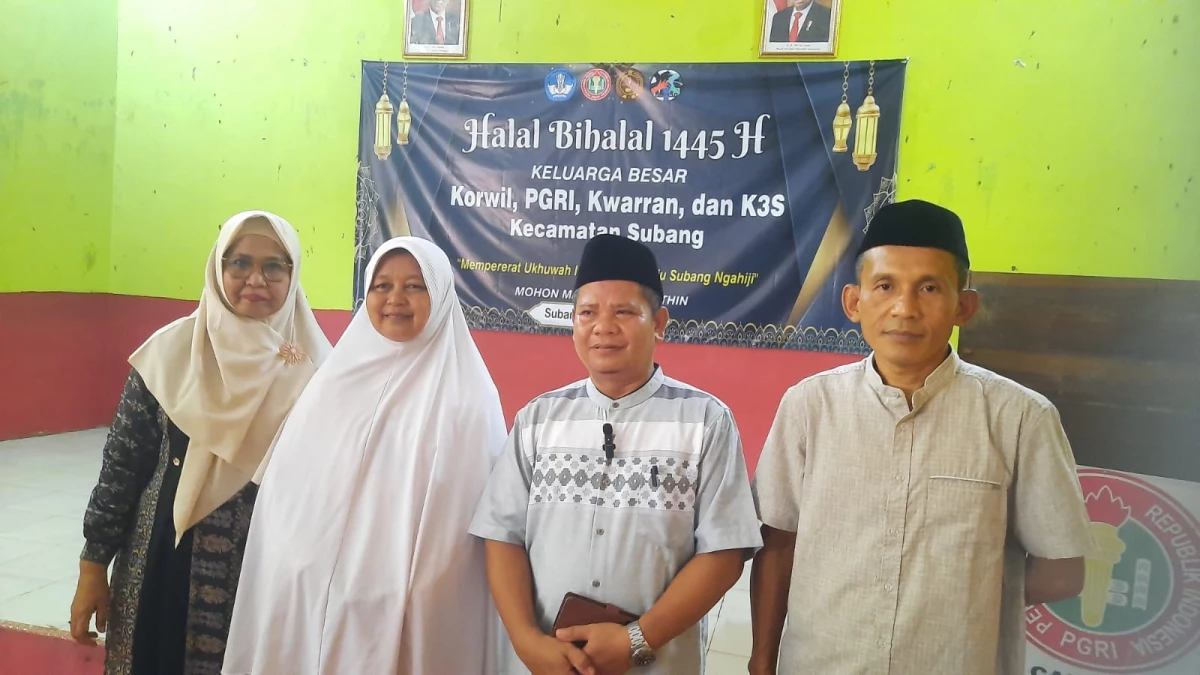 Keluarga Besar PGRI Kecamatan Subang Gelar Halal Bihalal