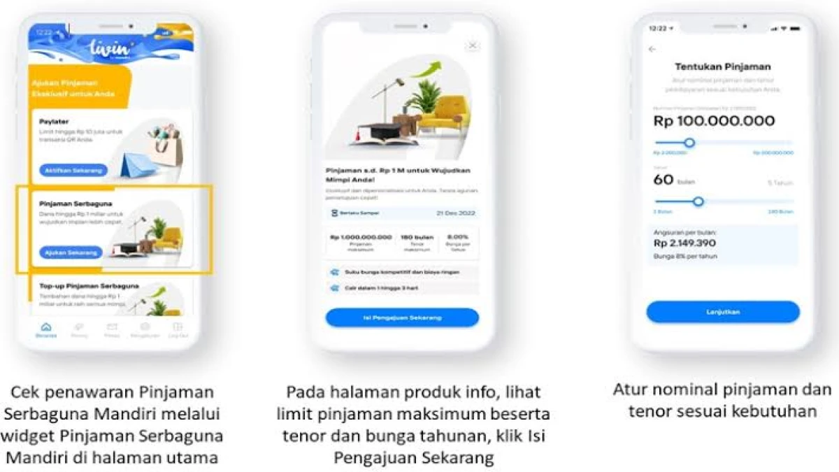 Cara Mudah Ajukan Pinjaman di Livin' by Mandiri, Langsung dari HP!