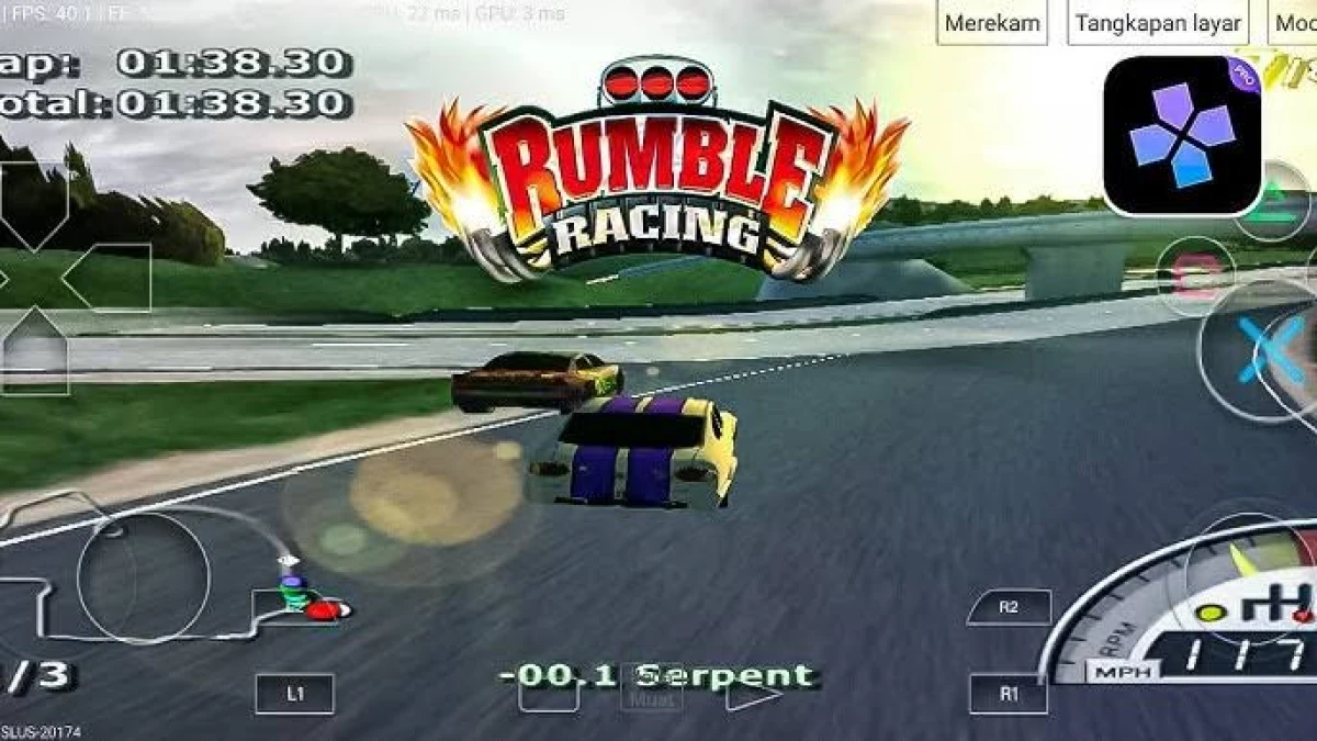 Link Download Game Rumble Racing PPSSPP Ukuran Kecil di Android Offline