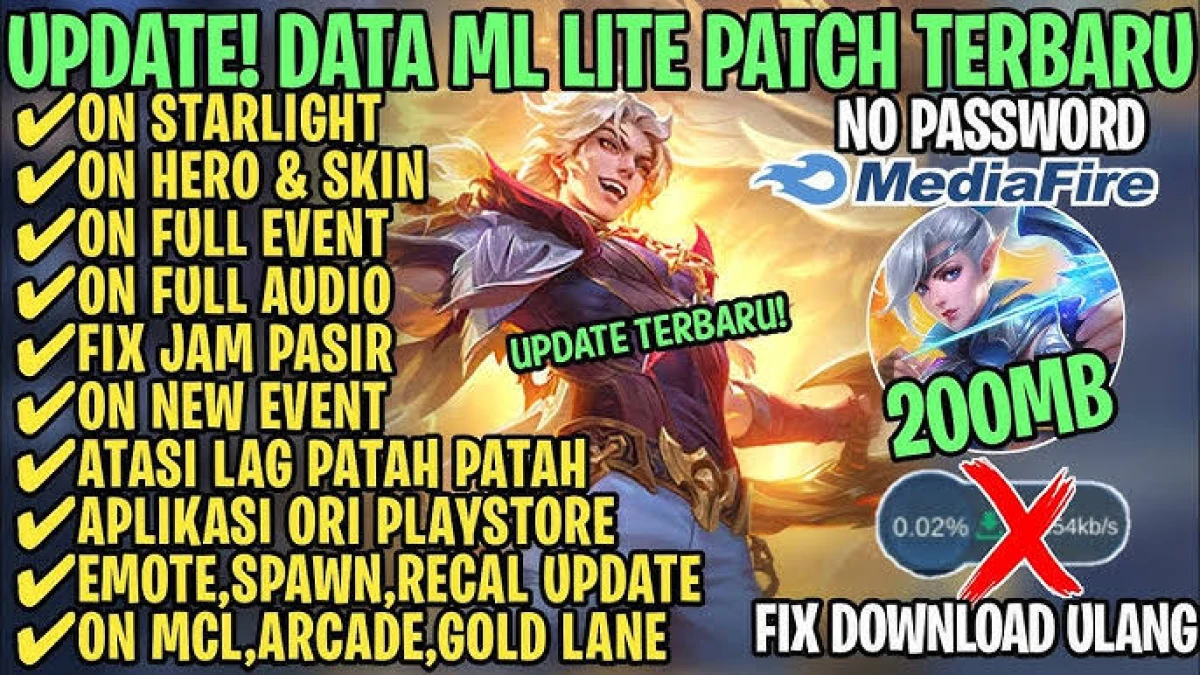 Cara Download dan Pasang Data ML Lite Terbaru (Patch Lukas)