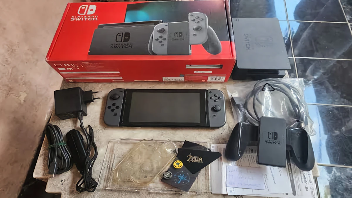 Nintendo Switch v2 Grey Fullset CFW Atmos 128GB